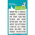Lawn Fawn 3x4 clear stamp set henry's build-a-sentiment: cat