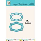 Nellie's Choice Layered frames Dutch text: Bedankt LTCSF001 66x44mm