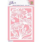 Nellie's Choice Mixed Media Stencils A6 Bloemen - 2 MMSA6-035