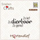 Nellies Choice Clearstamp - Text (NL) - Dieren condoleance nr.1 48x21mm