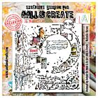 AALL & Create Fractured Ecosphere Stencil 6x6 Inch Nebula Nexus (AALL-PC-245)