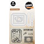 SL Stamp & Cutting Dies Label & Stamp Grunge Collection nr. 100