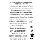 Spelbinders Sending Sunshine Sentiments Clear Stamp Set