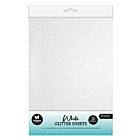 Studio Light Glitter sheets White nr.43 SL-CO-PS43 148x210x5mm