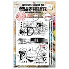 AALL & Create Celestial Marks A7 Stamp Set Stained Geometry (AALL-TP-1261)