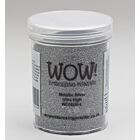 WOW Embossing Powder Metallic Silver Ultra High Large