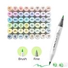 Ohuhu Honolulu B 48 Pastel kleuren Alcohol Art Markers Brush & Fine Blossoming