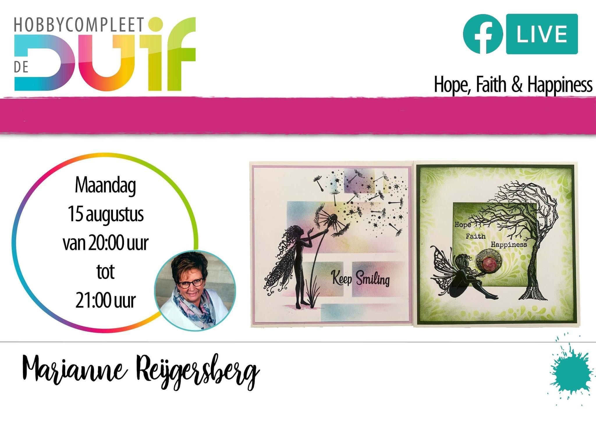 FBLive Marianne Reijgersberg Faith, Hope and Happiness